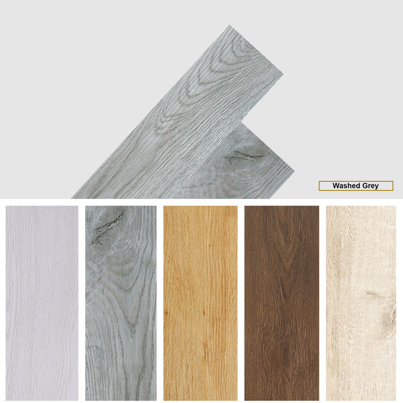 Stephens 91cm W x 16cm L x 2cm Oak Laminate Flooring, Washed Grey