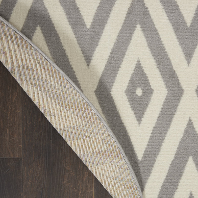 Horley Geometric Indoor Rug, Round 5'3"