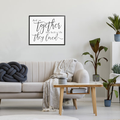 «Together A Life qu'ils ont adoré», estampe numérique, design by Lux + Me Designs