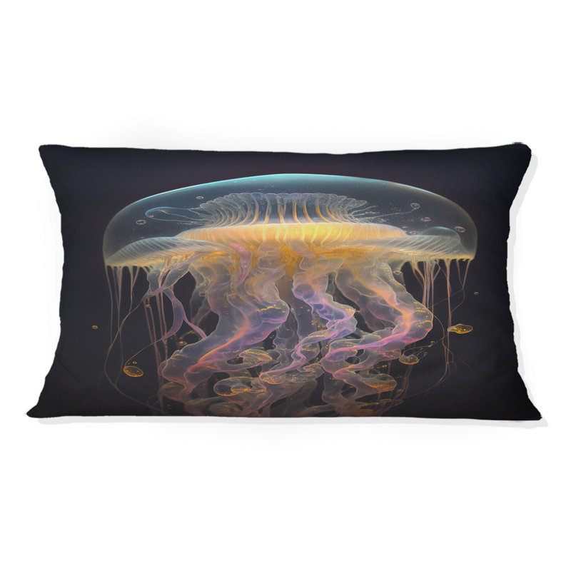 Jellyfish I - Jellyfish Printed Throw Pillow