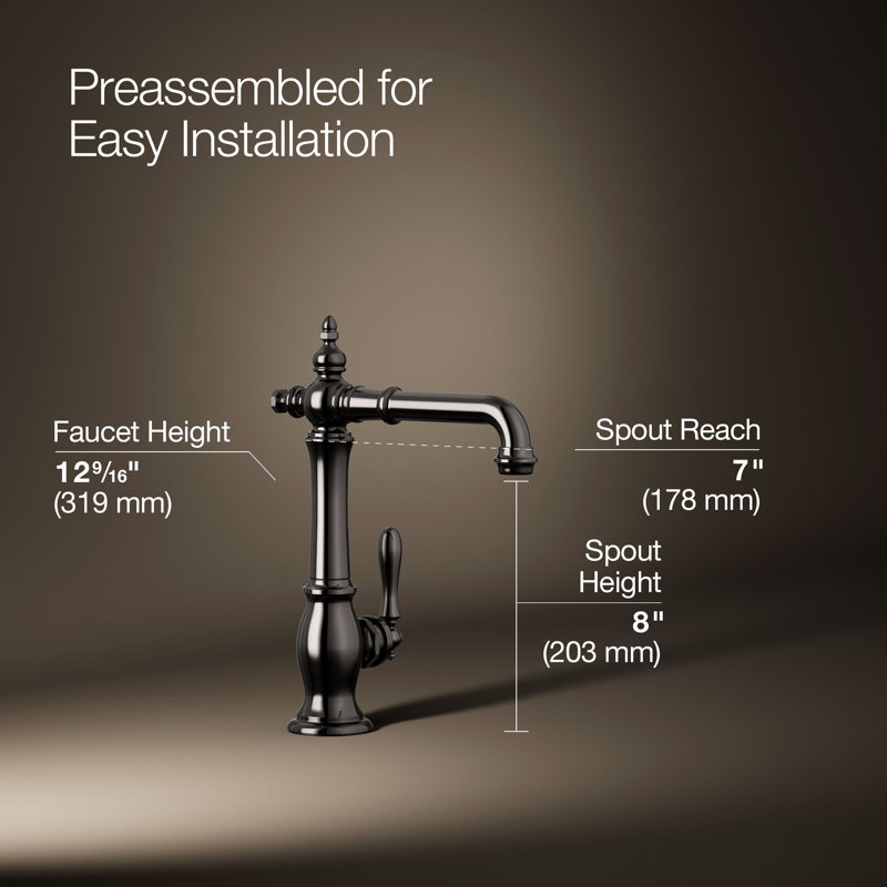 Artifacts® Bar Faucet, Vibrant Titanium