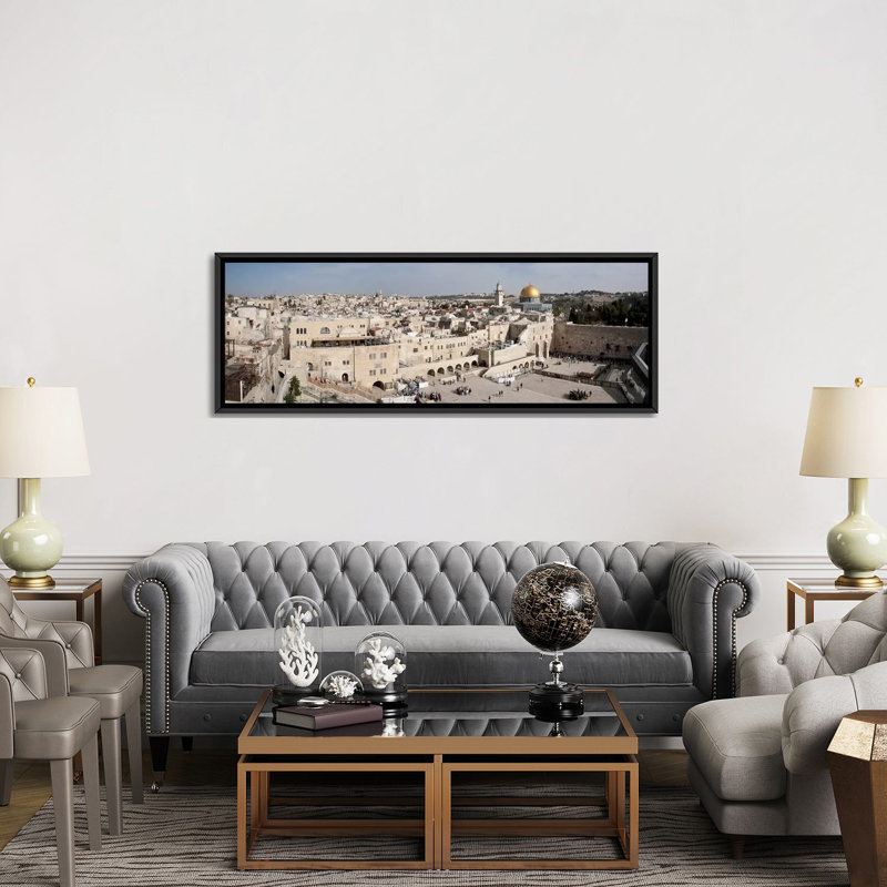 Reproduction de photo sur toile panoramique, H 20 po x l 60 po x P 1,5 po, Toile avec cadre noir