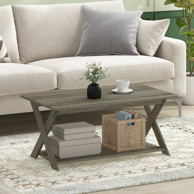 Arthurs Cross Legs Coffee Table with Storage