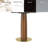33.5" Modern Small Dining Table with Boomerang Shaped Solid Rubberwood Base, Gray Tempered Glass Top,  Square Styles, Apartment, Kitchen Nook & Café Table for 2-4 People  