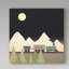 «Train at Night» par Audranna, impression sur toile tendue-25323237