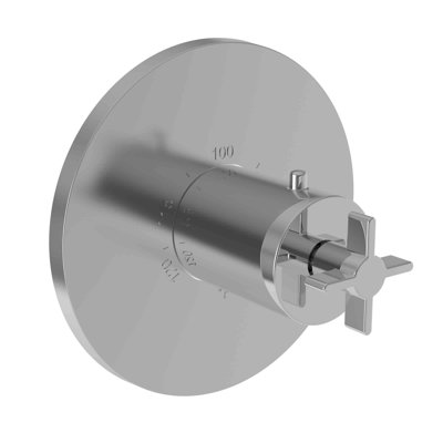 Tolmin 3/4" Round Thermostatic Trim Plate With Handle