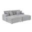 Canapé modulaire rembourré 4 pièces 88,58 po Eugenja-927079457