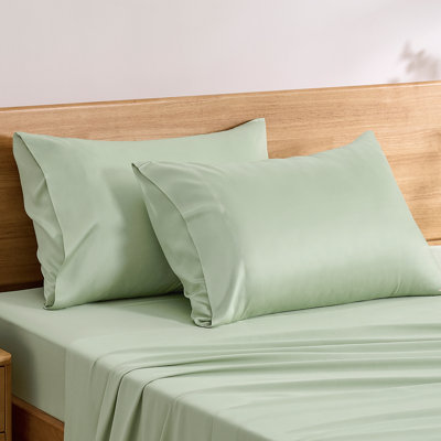TOSMO Bamboo Viscose Pillow Case 2 Pack Breathable & Cooling