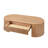 51.18'' Oval Wood Coffee Table With Drawer-459285557
