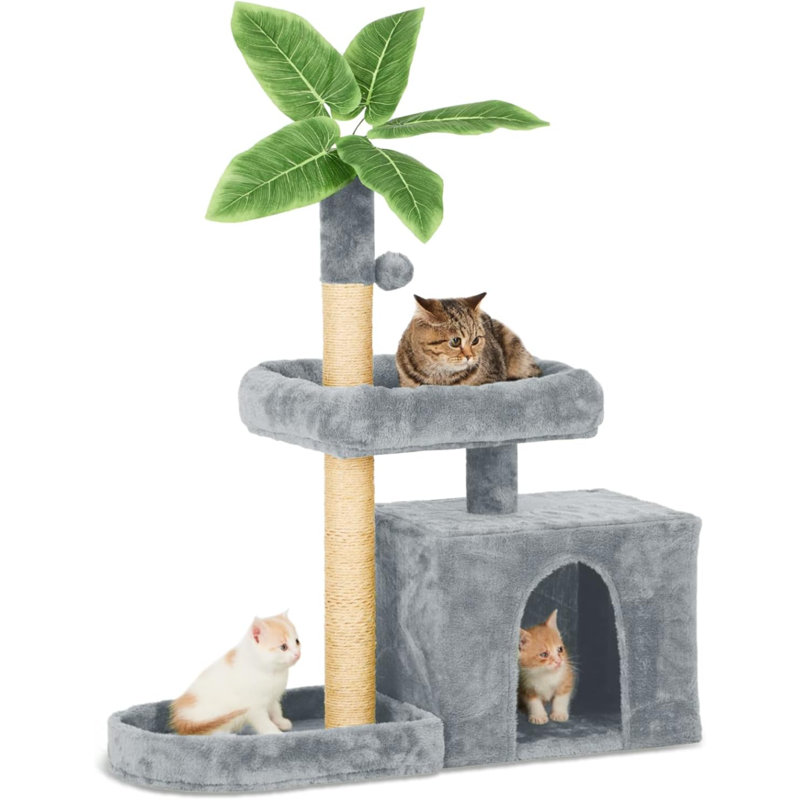 Braidyn-Drew 59'' H Cat Tree, Gray