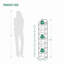 Range-chaussures vertical à 8 niveaux, tour à chaussures étroite, étagère à chaussures haute avec 2 crochets, tablettes réglables, étagères à chaussures de coin pour petits espaces, vestibule, salon, noir-110529311-108890787