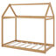 Lit simple en bois