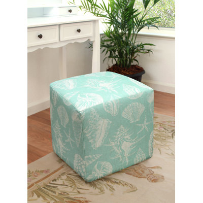 Seashells Upholstered Ottoman