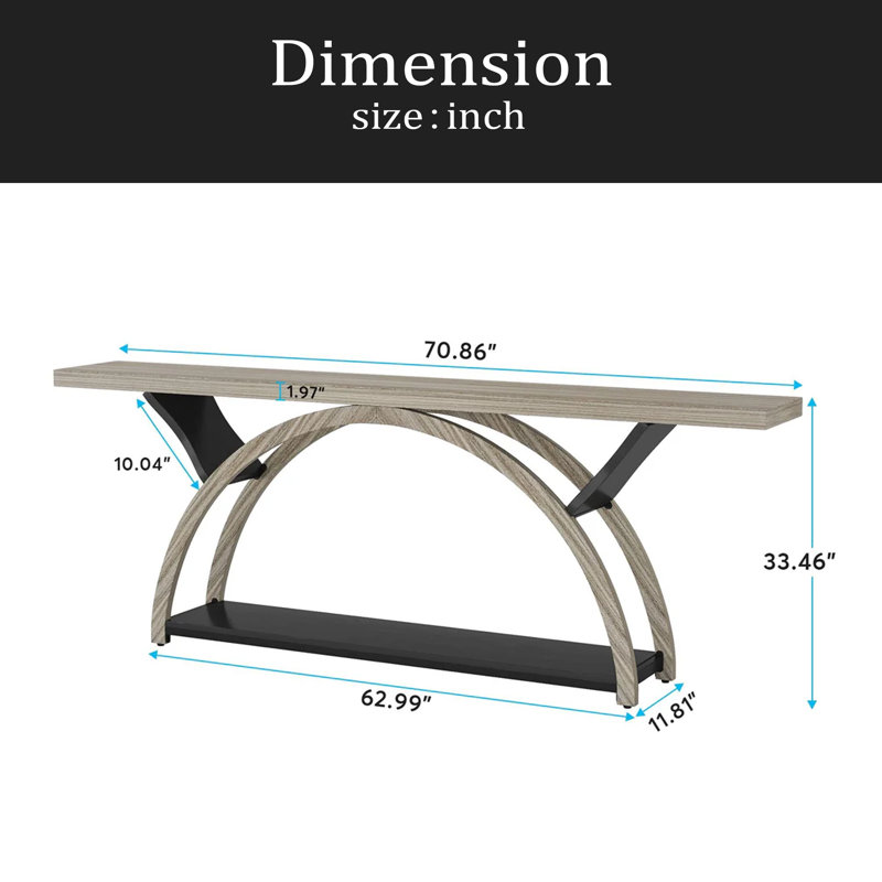 2-Tier Side Table,Entryway Table,Console Table