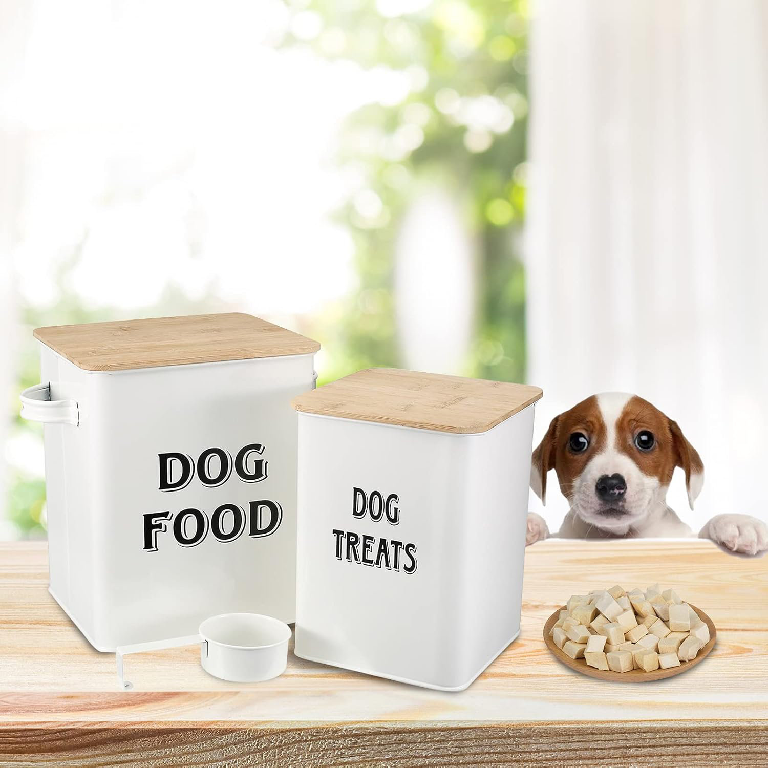 Storage Bin Dog Food Canisters Decorative RAPTIZ Dog Food Storage - Main Image