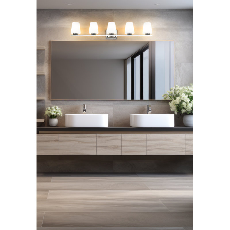 Éclairage pour meuble-lavabo, 8" H x 42" W x 6.5" D