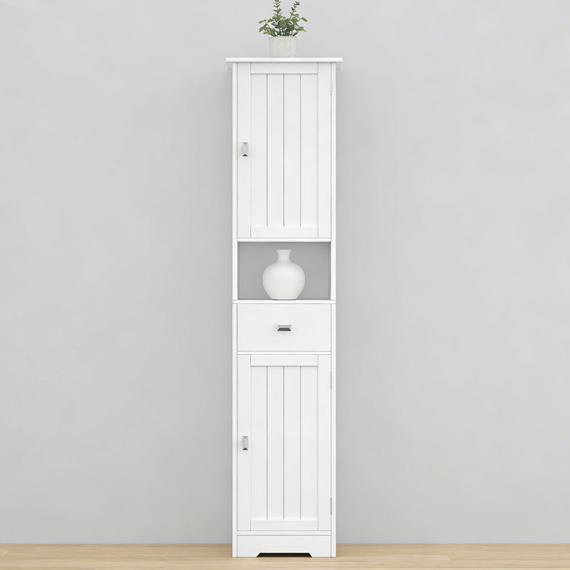 Armoire de 67 po de haut Karoline étroite avec 2 portes