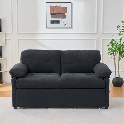 Queen Sleeper Sofa (Black)
