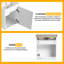 Petit ensemble de meuble-lavabo 18 po, meuble-lavabo mural simple avec comptoir de lavabo en céramique, meuble-lavabo flottant avec 1 porte-12640489
