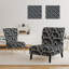 Squares Pattern - Scandinavian Upholstered Slipper Chair