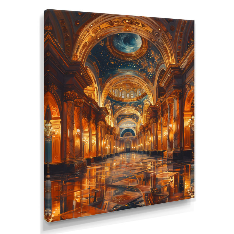 Or doré, gloire dorée, opéra - Opéra, art mural, Canevas, H 16 po x l 32 po x P 1 po