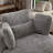 50" W Oversized Upholstered Swivel Barrel Chair-205931507