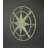 Nautical indoor outdoor compass rose metal wall sculpture, distressed antique bone white — 20.5 in. dia., 1 in. deep