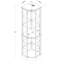 Vitrine ajustable en verre avec miroir-1603292919-1603292918