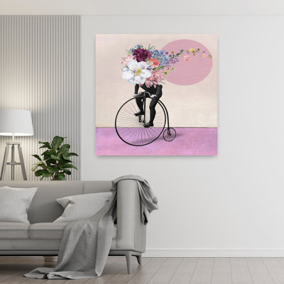 Art contemporain, portrait rétro, art printanier