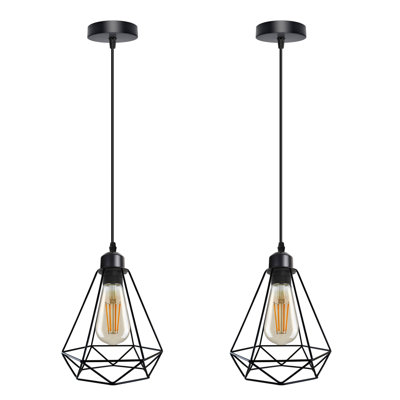 1 - Light Black Geometric Pendant