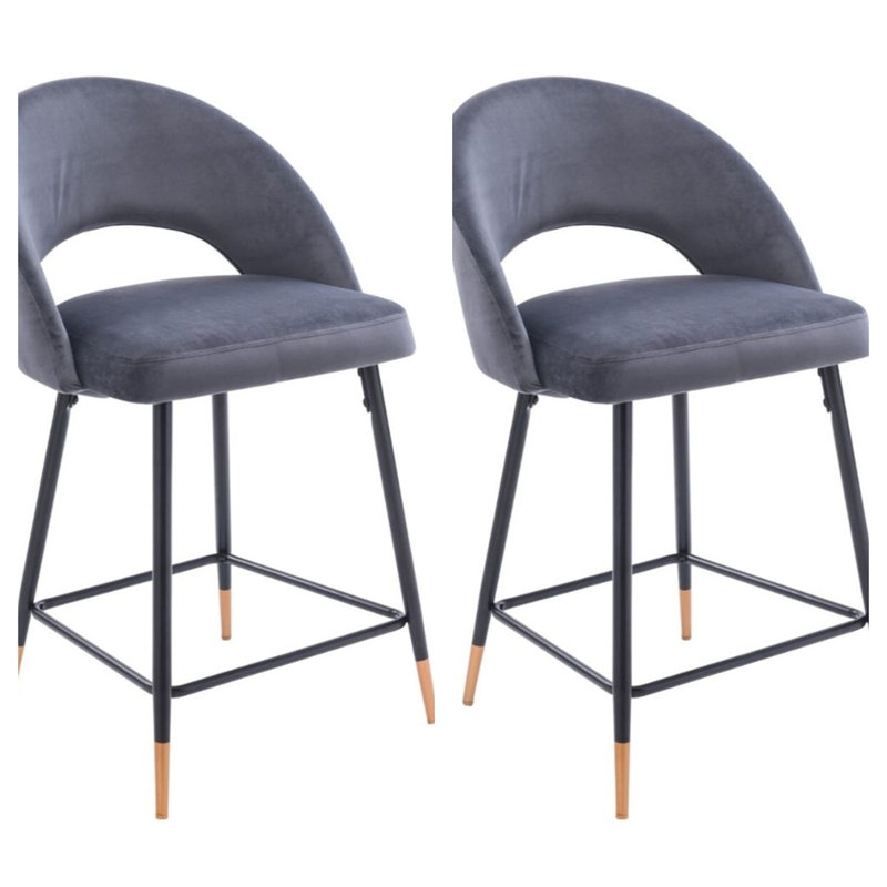 Tabouret de bar Crawfordsland 30, Gris