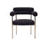 Chaise avec accoudoirs à dossier rembourré Shloima-138147251-189544062