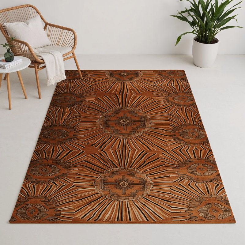 Tapis intérieur et extérieur ArtDeco, Rectangle 9 pi x 12 pi
