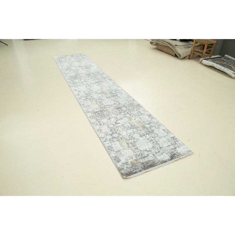Tapis contemporain moderne touffeté à la main 10X13, Tapis de couloir 2 pi 7 po x 13 pi 1 po