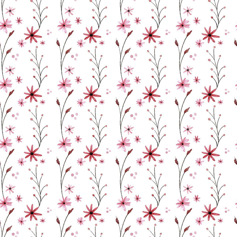 Papier peint adhésif rose L 96 po x l 24 po N04203