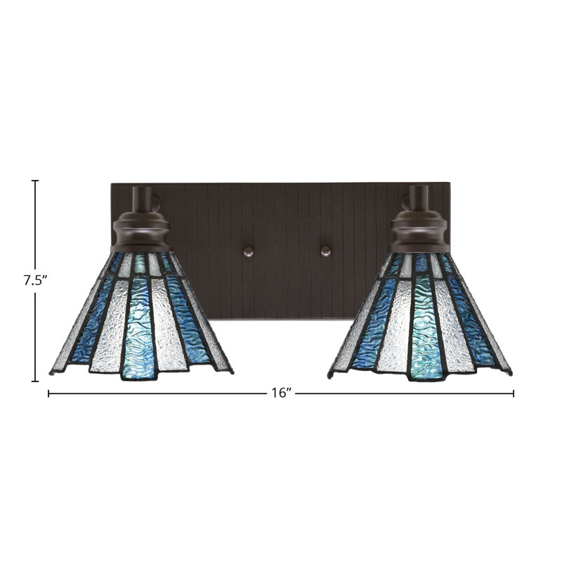 Éclairage pour meuble-lavabo à 2 lumières Jarelly, Espresso