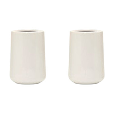 Haight Ceramic Toothbrush Holder White - Set Of 2