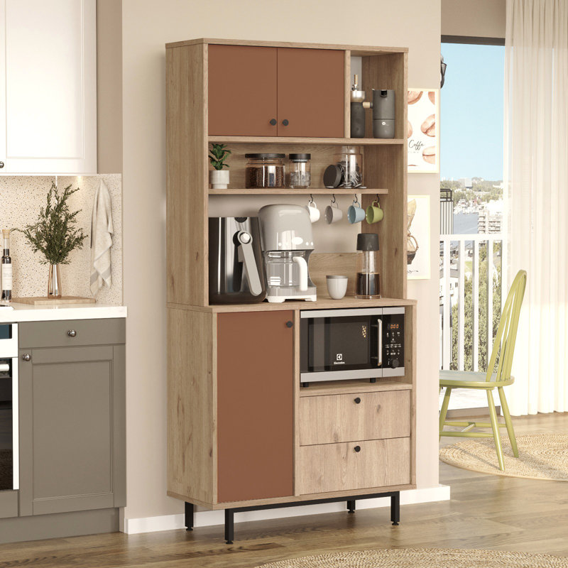 Armoire polyvalente Colesen, Brun / Beige