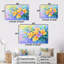 Adasyn - ensemble d'art mural iris-121577825-121577826-121577827
