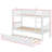 Twin-On-Twin Rubber Wood Bunk Bed Featuring Trundle, Transformable Into Two Separate Beds-1877391981