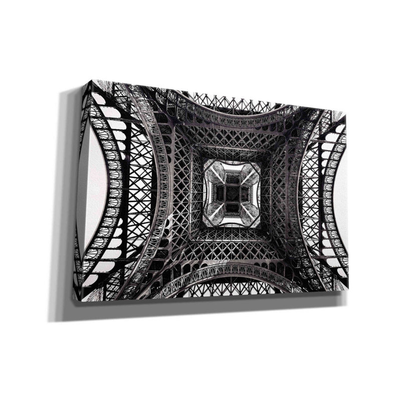 «Eiffel II» par Giuseppe Tour, reproduction d'art sur toile tendue, H 12 po x l 18 po x P 0,75 po