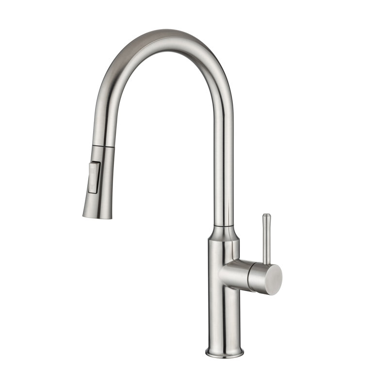 Rainlex Pull Down Kitchen Faucet, Brushed Nickel