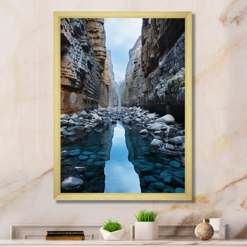 «Baelor Canyon Photo Eternels Eternels I», reproduction sur toile, H 32 po x l 24 po x P 1 po, Encadrement doré