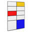 Composition Vol.4 by Piet Mondrian - Wrapped Canvas-61884093