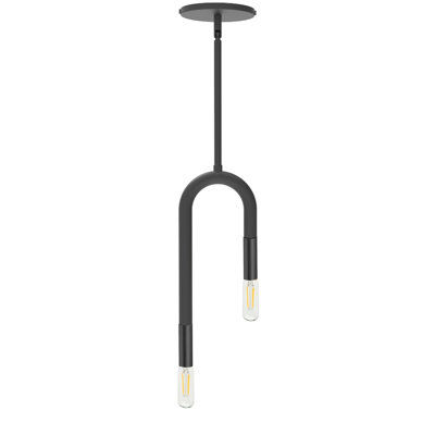 Luminaire suspendu incandescent 2 lumières Wand