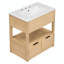 Meuble-lavabo simple 30 po avec plateau en céramique Asuncin