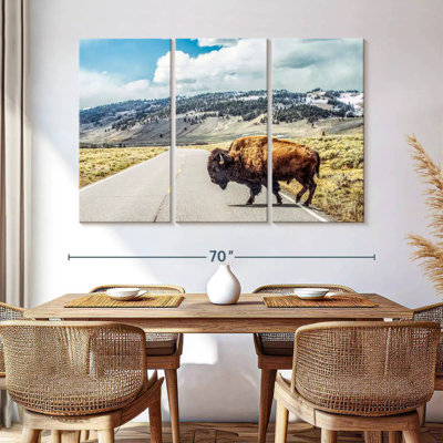 Brampt American Bison Crossing