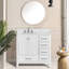Meuble-lavabo 36 po, meuble-lavabo avec cadre en bois, comptoir de meuble-lavabo autoportant avec lavabo