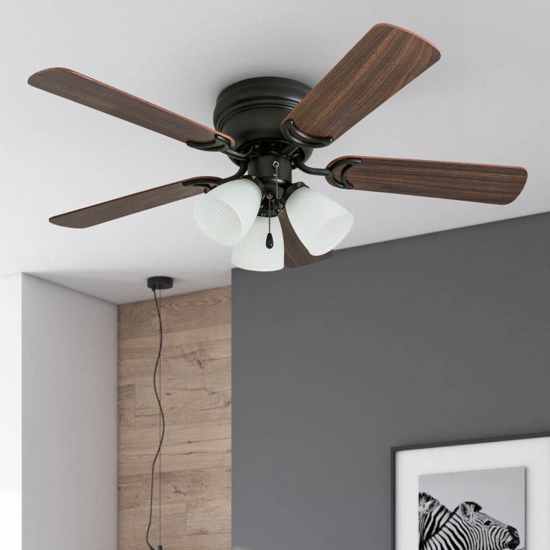 Ventilateur de plafond 42 po avec lumière DEL Whitley, Bronze