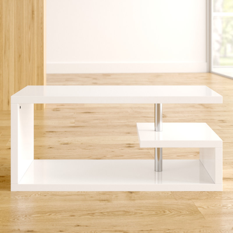 Algrange Coffee Table with Storage, White